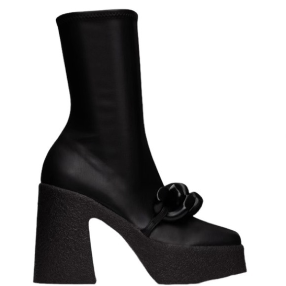 Stella McCartney Shoes - Stella McCartney Black Alter Mat Skyla Mid Calf Platform Boots New Size EU 39.5